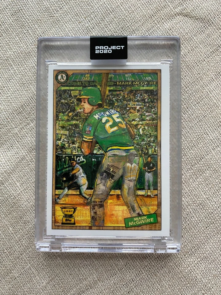 TOPPS PROJECT 2020 #97 - 1987 Mark McGwire by Andrew Thiele  - Image 3 of 4