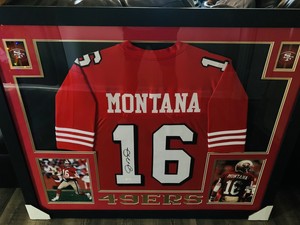joe montana framed jersey