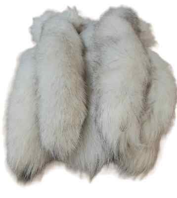 Shadow White Fox Tail 14-17''