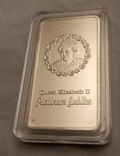 Queen Elizabeth II Silver Bar Coronation King Charles III London Royal Family UK - Imagen 4 de 13
