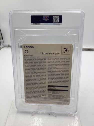 1976-80 Sportcaster French #26-01 Suzanne Lenglen PSA 4 - Picture 2 of 2