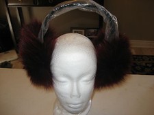 New Real Black Brown Red Fox Fur Earmuffs Ear warmer Choice