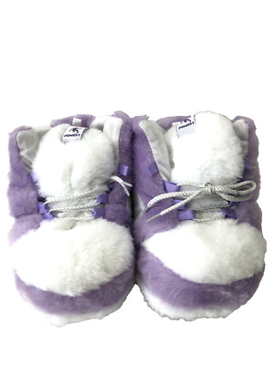 And1 Boys  Faux Fur Game Night Slipper Purple Shoes Size 2/3. ($)