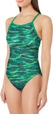 TYR Women's Durafast Elite Lambent Diamondfit Suit Green Size 32