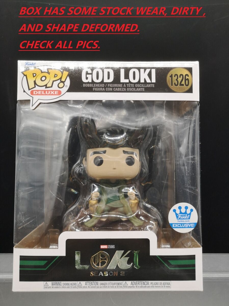 Funko Pop Deluxe - God Loki Funko Web (FW) (Exclusive) #1326 Funko Pop Deluxe - God Loki Funko Web (FW) (Exclusive) #1326