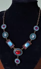 READ Poggi of Paris Vintage Necklace Bronze Signed Fine Costume Jewelry AS IS