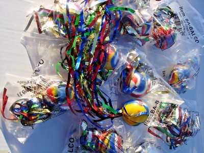 COMET BALLS 1.25'' LOT OF 12 . PARTY FAVORS, CARNIVALS, FESTIVALS TOYS  12