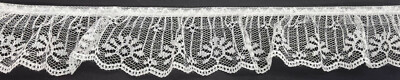 2'' White Ruffled Lace Fabric Trim 15 Yards 