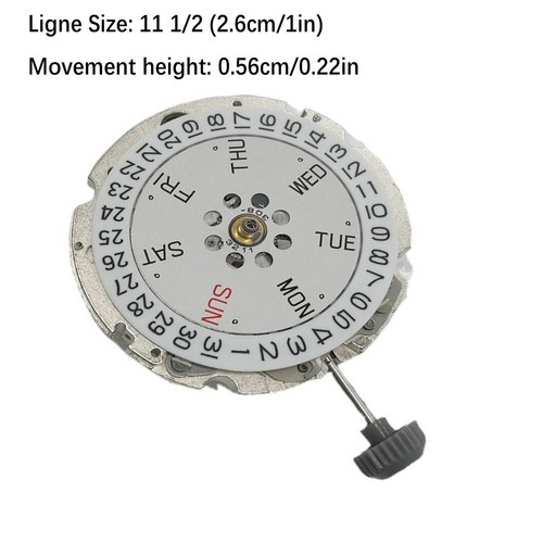 21 Jewels Automatic Mechanical Watch Movement Date/Date @3H For MIYOTA 8205 - Picture 6 of 18