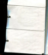 POSTCARD DOUBLE SIDED ALBUM AND 3 POCKET PAGE LOT OF 38 PAGES