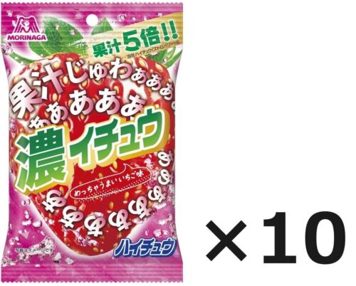 Morinaga [ Koichu Strawberry 32g ×10 ] Rich flavor HI-CHEW - Picture 1 of 8