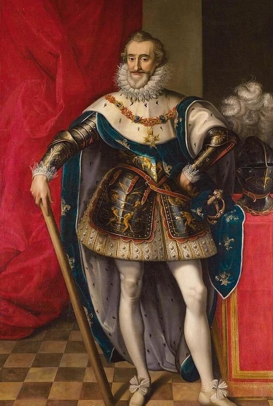 Tableaux roi de France Henri IV édition prestige sur toile de coton 50x70 cm