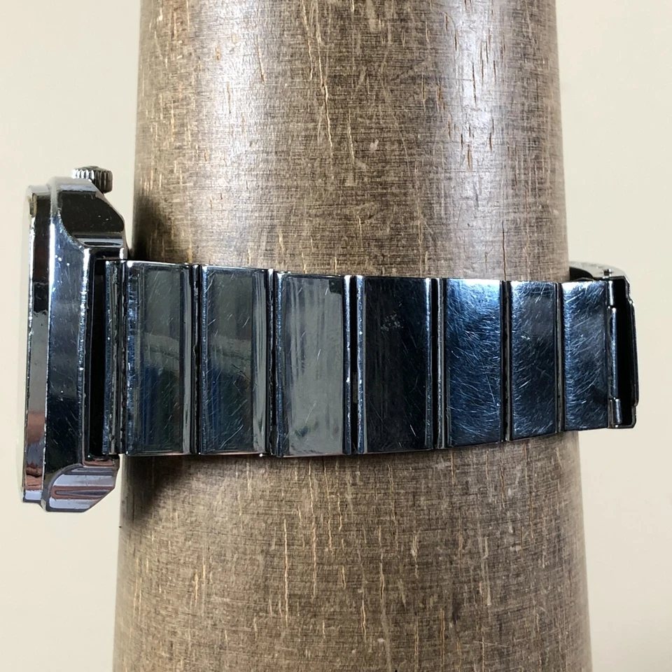 Vintage Fortis Men Dress Tuxedo 3 HiFi-Matic Silver Tone Automatic 37mm Watch 7" - Image 3 of 4