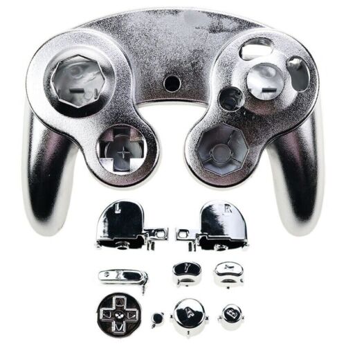 Chrome Housing Shell Cover Handle Case Buttons Mod For Nintendo GC NGC Gamecube - Picture 12 of 14
