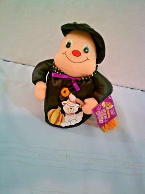 Wacky Witch Motion Sensor Doll Says He He He Ha Ha Ha 9'' Tall Halloween Tag