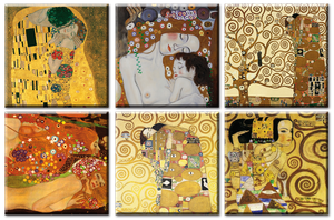 Gustav Klimt L Arbre De Vie Le Baiser Hydre Reproduction Toile Peintur Art Deco Ebay