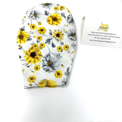 Ostomy Bag Cover  Daisy Flowers Colostomy Bag Cover Cotton Bag Cover