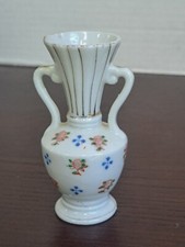 Vintage Miniature Floral Vase With Handles Made In Occupied Japan