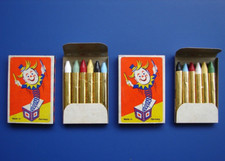 2 Boxes Vintage Carneval Carnival Halloween Clown Make Up Kit 1960'S NOS GERMANY