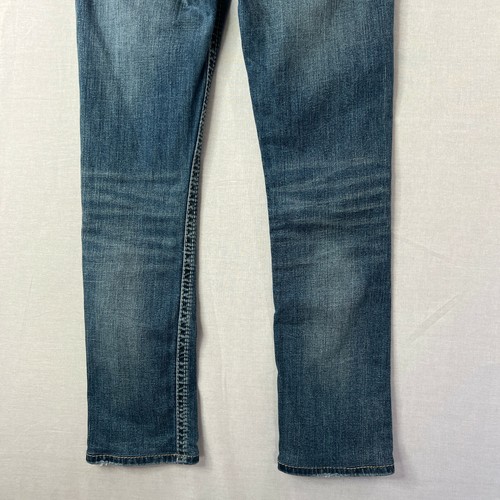 SILVER Womens Denim Jeans Tuesday Low Baby Boot Distressed Medium Wash Size 26.5 - Picture 8 of 10