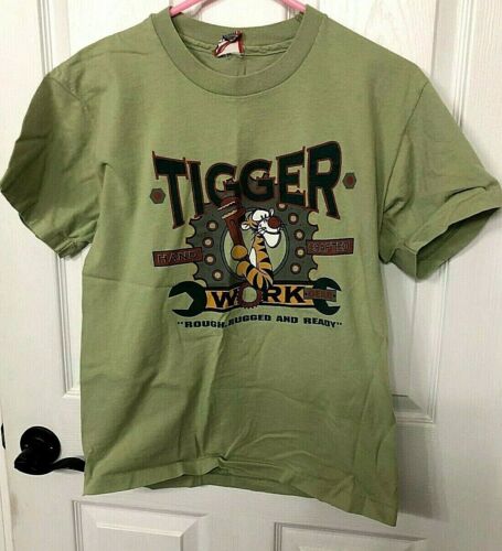 Vintage 90s Disney Design Green Tigger T-shirt "Ha