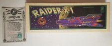 Raider X-1 Box and Certificate