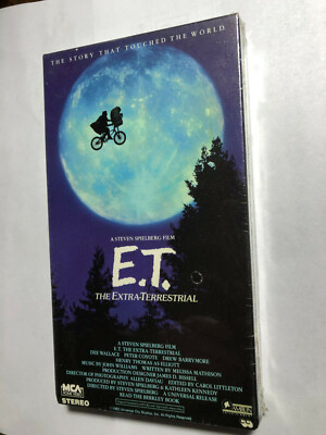 NEW E.T. THE EXTRA TERRESTRIAL VHS DREW BARRYMOORE, STEVEN SPEILBERG FILM