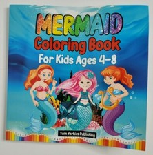 Mermaid Coloring Book for Kids NEW Ages 4-8 Fantasy Girl Child Fun Activity