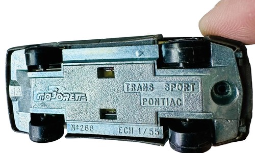 Majorette Black Pontiac Trans Sport SE Mini-Van #268 France 1/55 2.75 Clear Glas - Picture 5 of 5