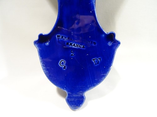 ANCIEN BENITIER FAIENCE SARREGUEMINES OBJET RELIGIEUX CHRISTIANISME RELIGIOUS - Imagen 7 de 8