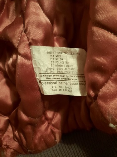 RARA giacca bomber vintage US Air Force in lana con maniche in pelle taglia media - Foto 7 di 8