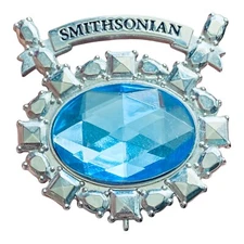 Smithsonian Institution Brooch Pin Replica the Hope Diamond Blue Museum Natural