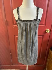 BAILEY 44 Womens Gray Strappy Chain Tank Dress Sun Dress Size Small Made in USA