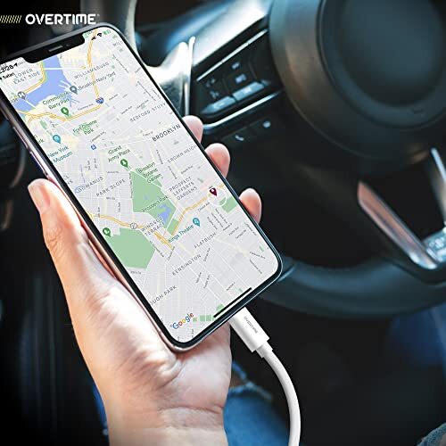 Overtime Apple MFI Certified Lightning to USB-A 1ft Charging Cable - White - Picture 8 of 9