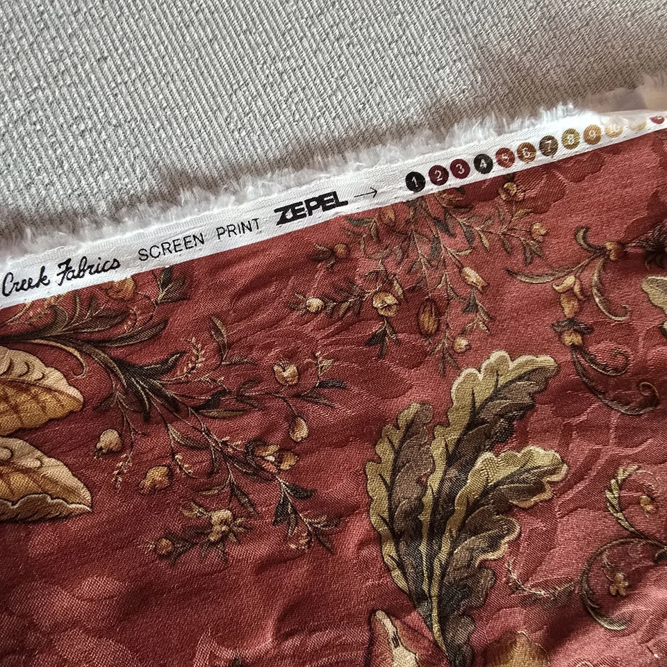 Edredón de costura Mill Creek tela zepel floral decoración del hogar cortinas 56" X 96" Foto 3 de 4