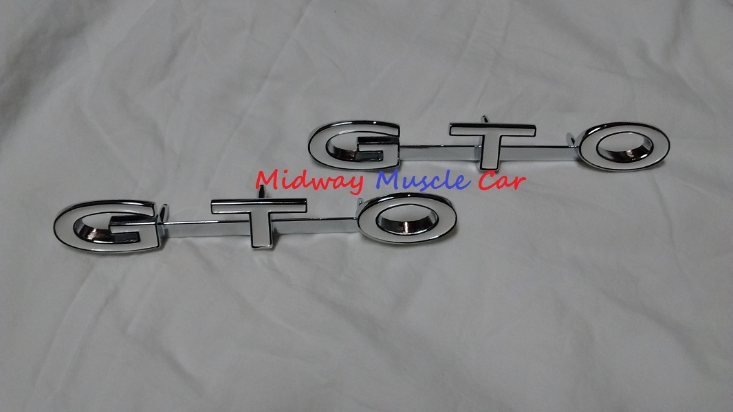 GTO(ジー・テー・オー)9 NEW 1969 69 Pontiac GTO front fender side GTO emblem | eBay