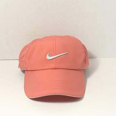 Nike Golf Perforated Mesh Hat Cap Neon Hot Pink Adjustable Strap  Lightweight