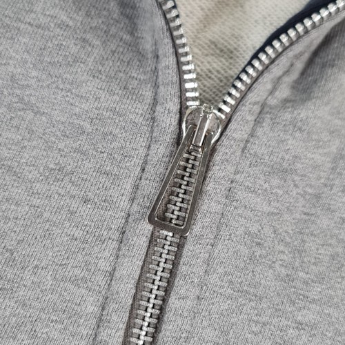 Paul Smith Mens Hoodie Grey XL Full Zip Zebra Logo Organic Cotton - Picture 5 of 9