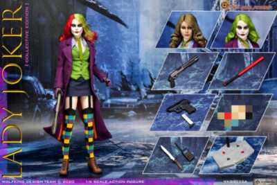 IN STOCK New WOLFKING 1/6 Lady Joker Figure WK89025A W/3pcs