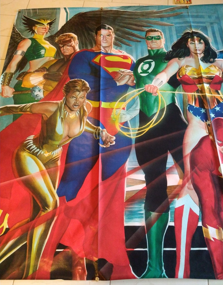 Justice League Poster Alex Ross Super Homem.COM Justice League 1990s
