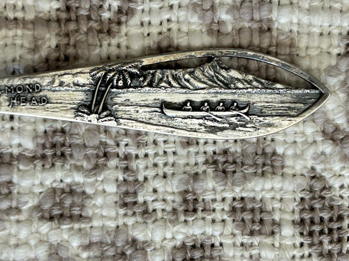 Vintage Honolulu Diamond Head Sterling Collector's Souvenir Spoon - Picture 3 of 7