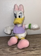Disneyland Daisy Duck 9" Officially Licensed Bean Bag Plush W/Green Bracelet Toy