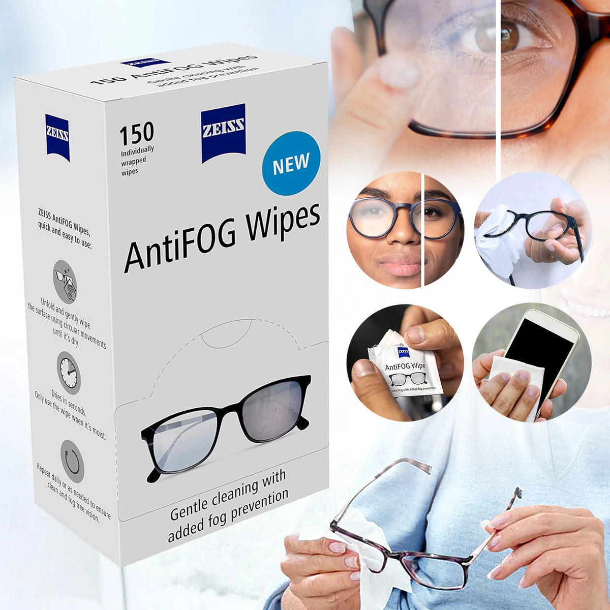 Anti fog sale eyeglass cleaner