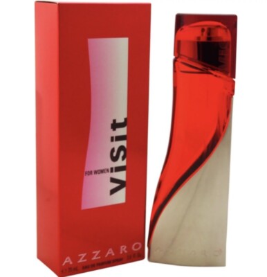 Azzaro Visit Perfume 2.6 Oz/75mL EDP Spray For Women s-New Sealed Box!