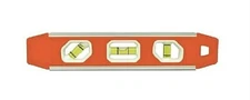 JOHNSON LEVEL Torpedo 9 Inch 3 Vials Magnetic Aluminum Frame CHN 1421-0900