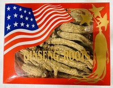American Wisconsin Ginseng Root Long Thin 6-8 Year            4 Oz. Free US Ship