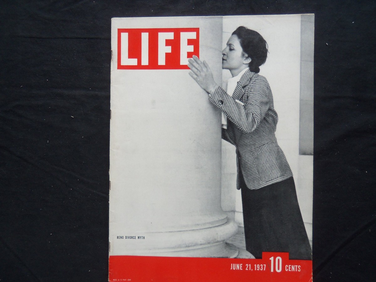 1937 JUNE 21 LIFE MAGAZINE - RENO DEVORCE MYTH - L 31 | eBay