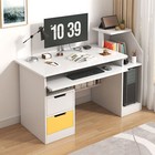 Computer Desk with Reversible Storage Shelves Home Office Desk Study Writing