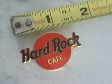Vintage 1980's Hard Rock Cafe Classic Circle Logo Pin Button No Location 