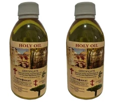 2 Bottles Holy Anointing Oil certified blessed in Holy Sepulchre Church 300ml